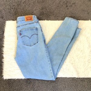 Levi’s lightwash 721 high rise skinny jeans